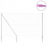 Słupek ogrodzeniowy. Srebrny 100 x 1,6 m (siatka 36 mm) Stal