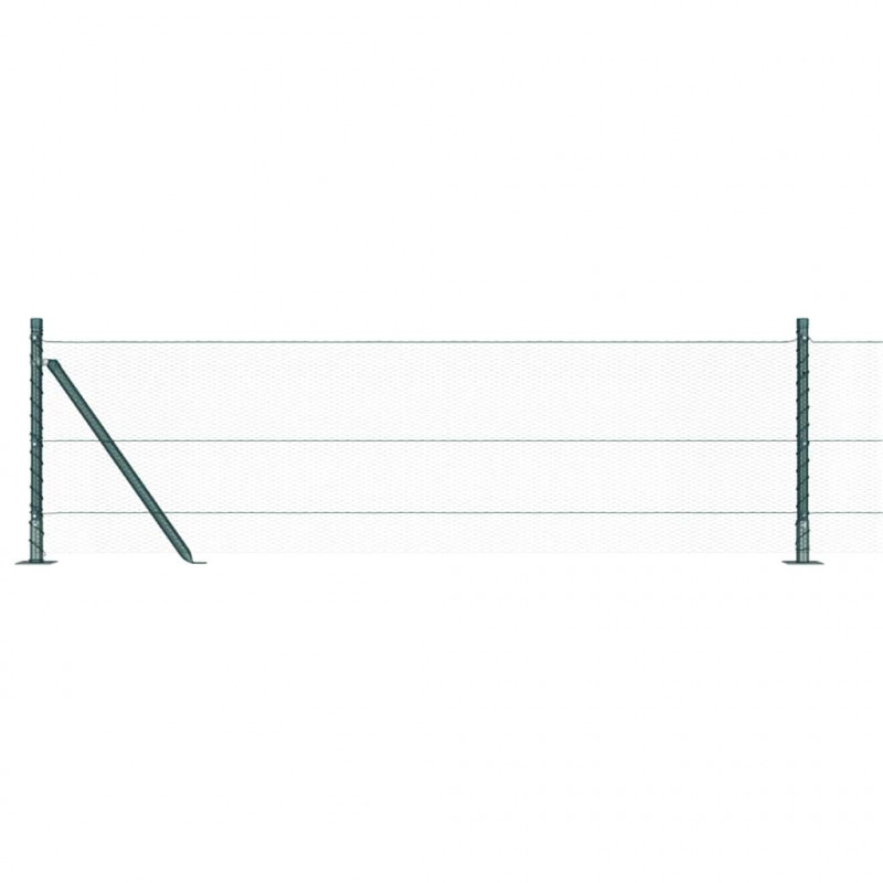 Słupek ogrodzeniowy. Zielony 10 x 0,6 m (siatka 13 mm)