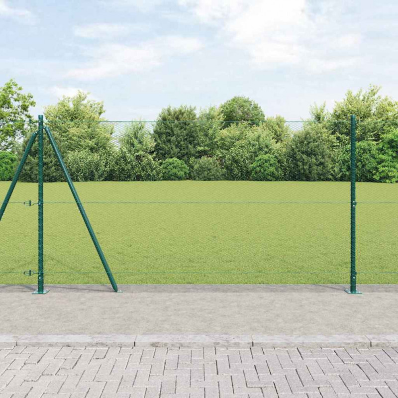 Słupek ogrodzeniowy. Zielony 10 x 1,2 m (siatka 13 mm)