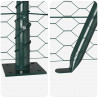 Słupek ogrodzeniowy. Zielony 25 x 0,8 m (siatka 36 mm)