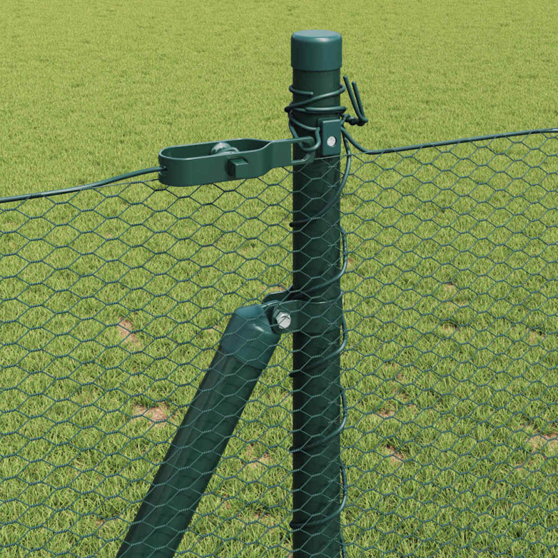 Słupek ogrodzeniowy. Zielony 25 x 1 m (siatka 13 mm) Stal