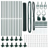Słupek ogrodzeniowy. Zielony 25 x 1 m (25 mm siatka) Stal