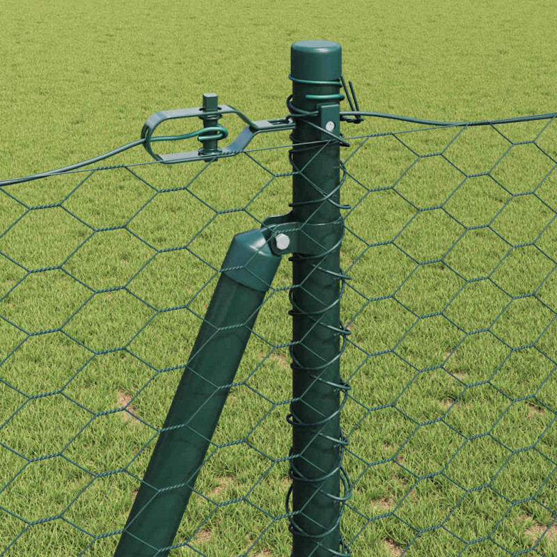 Słupek ogrodzeniowy. Zielony 25 x 1,2 m (siatka 36 mm) Stal