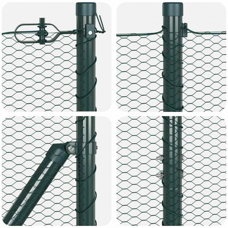 Słupek ogrodzeniowy. Zielony 25 x 1,4 m (siatka 13 mm)