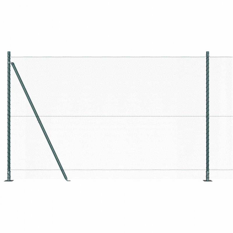 Słupek ogrodzeniowy. Zielony 25 x 1,6 m (siatka 13 mm)