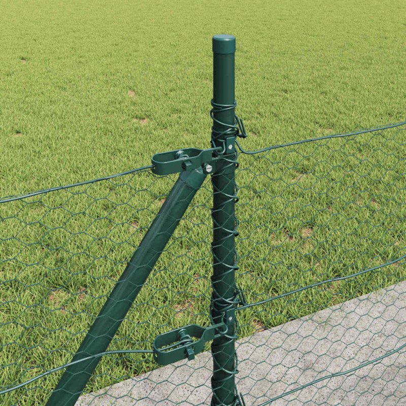 Słupek ogrodzeniowy. Zielony 50 x 0,4 m (siatka 25 mm)