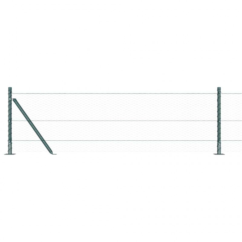Słupek ogrodzeniowy. Zielony 50 x 0,6 m (siatka 25 mm)