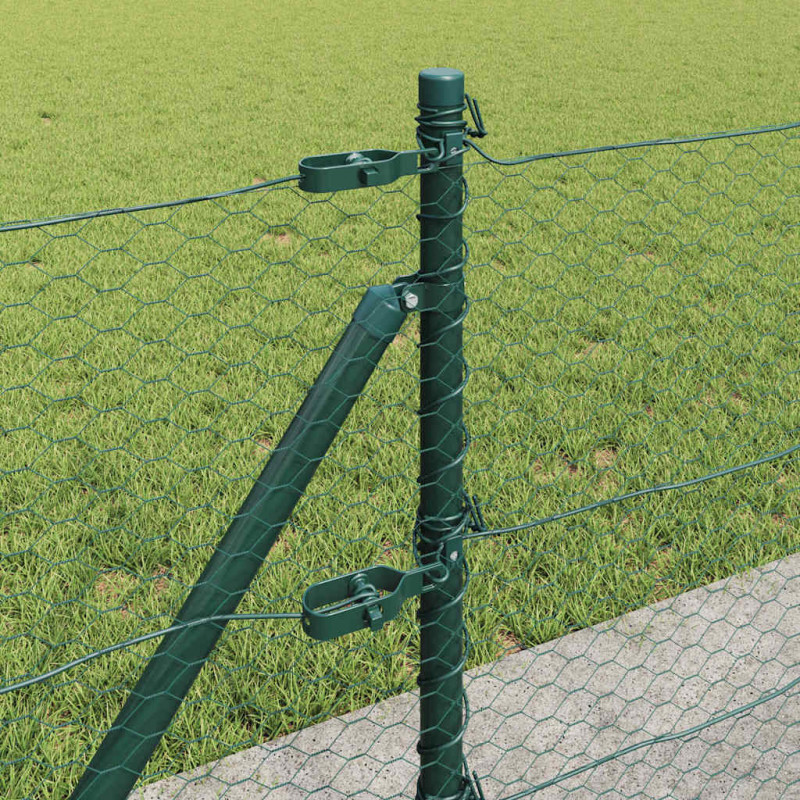 Słupek ogrodzeniowy. Zielony 50 x 0,6 m (siatka 25 mm)