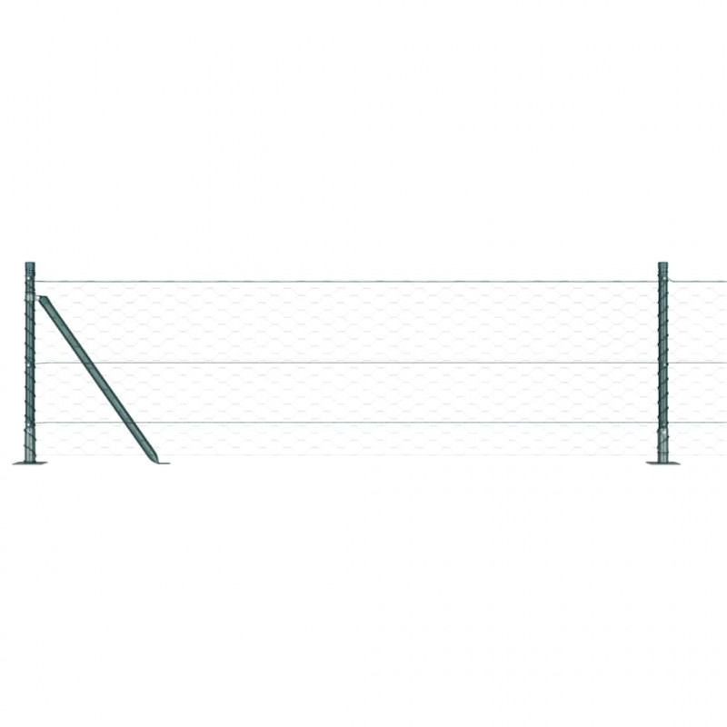 Słupek ogrodzeniowy. Zielony 50 x 0,6 m (siatka 50 mm)