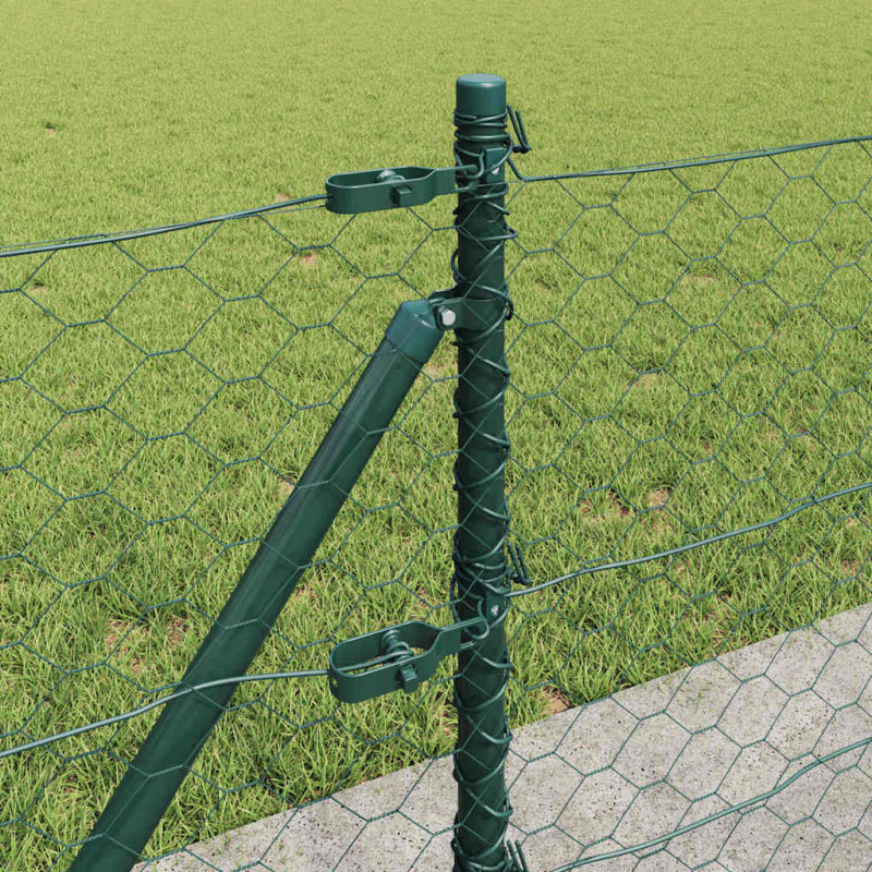 Słupek ogrodzeniowy. Zielony 50 x 0,6 m (siatka 50 mm)