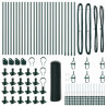 Słupek ogrodzeniowy. Zielony 50 x 1 m (siatka 25 mm) Stal i PVC
