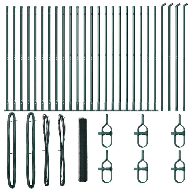 Słupek ogrodzeniowy. Zielony 50 x 1,2 m (siatka 13 mm)