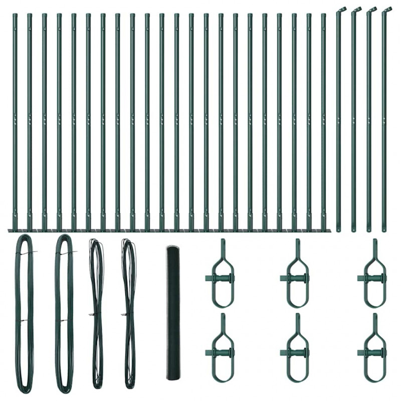 Słupek ogrodzeniowy. Zielony 50 x 1,4 m (siatka 13 mm)