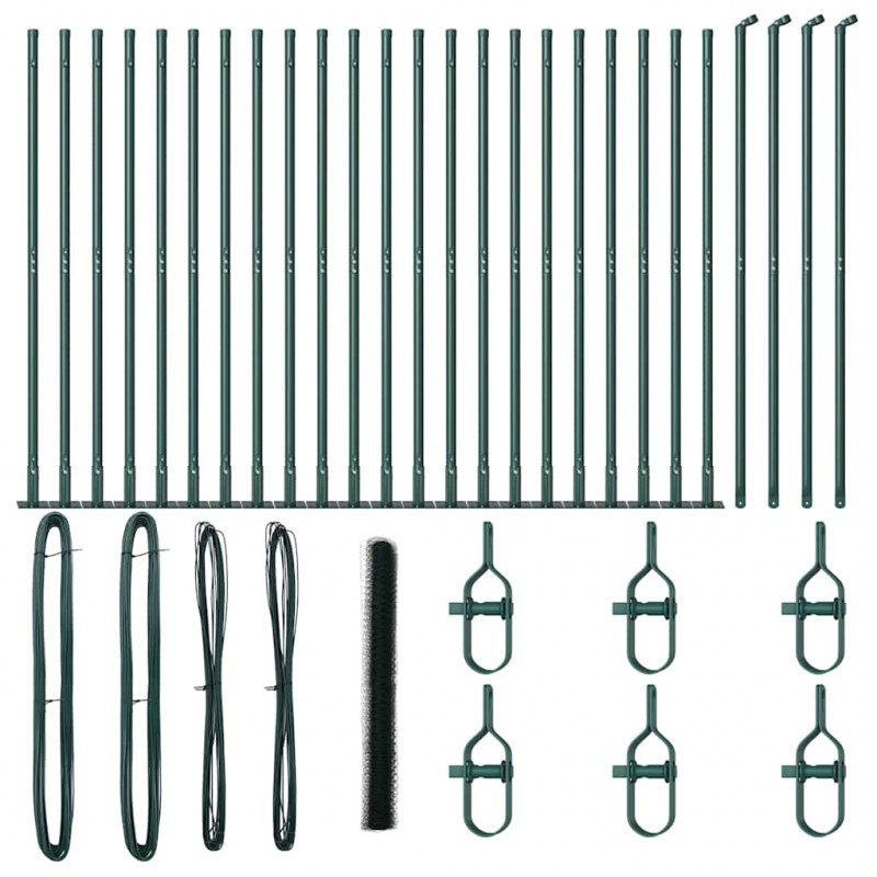 Słupek ogrodzeniowy. Zielony 50 x 1,4 m (siatka 36 mm)