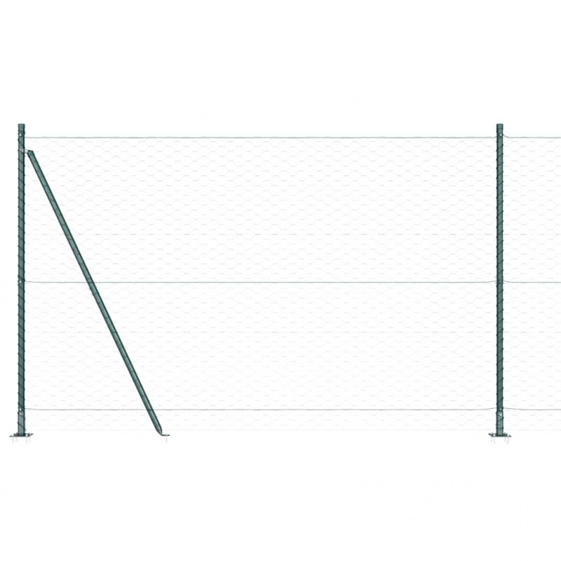 Słupek ogrodzeniowy. Zielony 50 x 1,5 m (siatka 50 mm)
