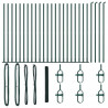 Słupek ogrodzeniowy. Zielony 50 x 1,6 m (12 mm siatka)