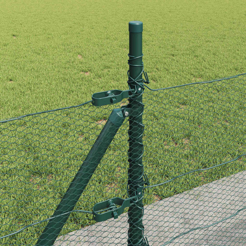 Słupek ogrodzeniowy. Zielony 100 x 0,4 m (siatka 13 mm)