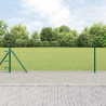 Słupek ogrodzeniowy. Zielony 100 x 0,4 m (siatka 25 mm)