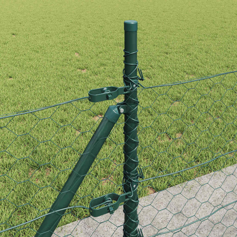 Słupek ogrodzeniowy. Zielony 100 x 0,4 m (siatka 50 mm)