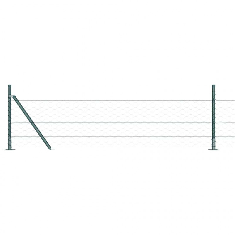 Słupek ogrodzeniowy. Zielony 100 x 0,5 m (siatka 50 mm)
