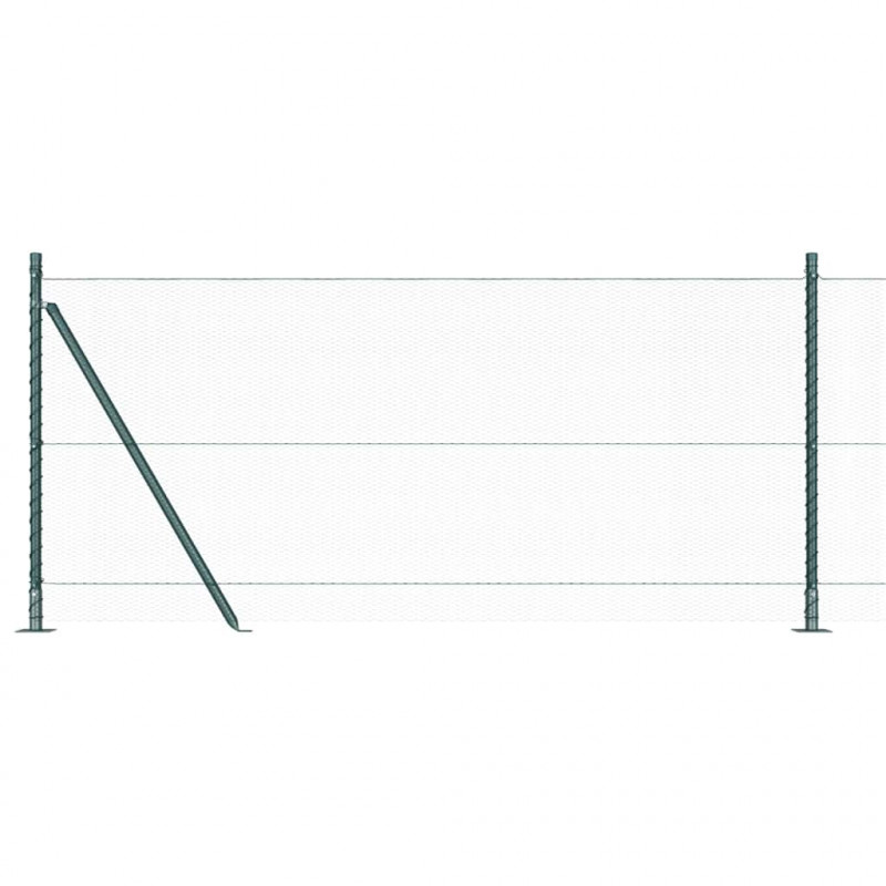 Słupek ogrodzeniowy. Zielony 100 x 0,8 m (siatka 13 mm)