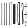 Słupek ogrodzeniowy. Szary 10 x 1,2 m (siatka 36 mm) Stal i PVC