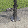 Słupek ogrodzeniowy. Szary 10 x 1,5 m (siatka 13 mm) Stal i PVC