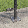 Słupek ogrodzeniowy. Szary 25 x 1 m (siatka 13 mm) Stal