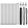 Słupek ogrodzeniowy. Szary 25 x 1 m (siatka 36 mm) Stal
