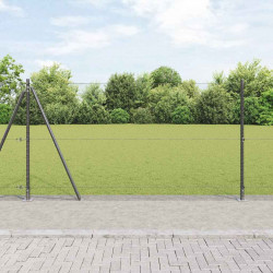 Słupek ogrodzeniowy. Szary 25 x 1,2 m (siatka 13 mm) Stal