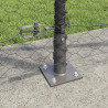 Słupek ogrodzeniowy. Szary 25 x 1,2 m (siatka 36 mm) Stal
