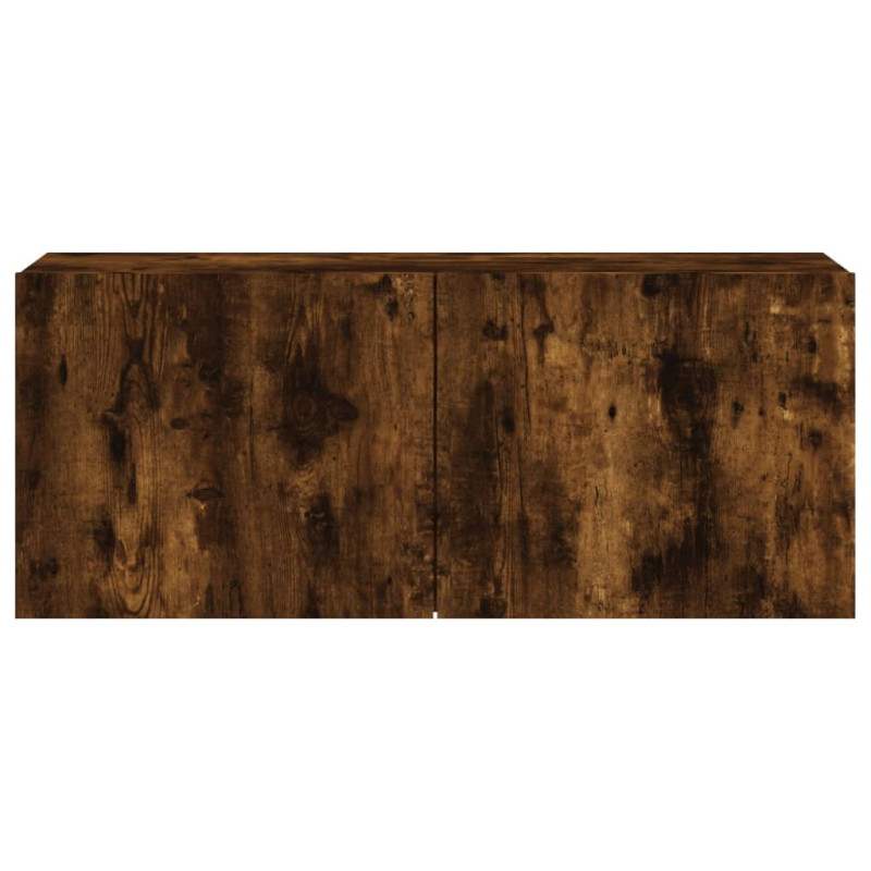 Szafka pod telewizor, ścienna, przydymiony dąb, 100x30x41 cm