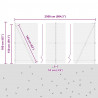 Słupek ogrodzeniowy. Szary 25 x 1,5 m (siatka 25 mm) Stal