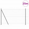 Słupek ogrodzeniowy. Szary 25 x 1,5 m (siatka 36 mm) Stal