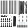 Słupek ogrodzeniowy. Szary 50 x 0,4 m (siatka 13 mm) Stal i PVC