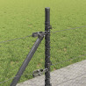 Słupek ogrodzeniowy. Szary 50 x 0,4 m (siatka 25 mm) Stal i PVC