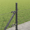 Słupek ogrodzeniowy. Szary 50 x 0,4 m (siatka 36 mm) Stal i PVC