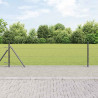 Słupek ogrodzeniowy. Szary 50 x 0,4 m (siatka 50 mm) Stal i PVC