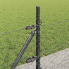 Słupek ogrodzeniowy. Szary 50 x 0,4 m (siatka 50 mm) Stal i PVC
