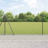 Słupek ogrodzeniowy. Szary 50 x 1,2 m (siatka 13 mm) Stal i PVC