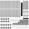 Słupek ogrodzeniowy. Szary 50 x 1,2 m (siatka 13 mm) Stal i PVC