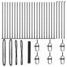 Słupek ogrodzeniowy. Szary 50 x 1,2 m (siatka 25 mm) Stal i PVC