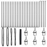 Słupek ogrodzeniowy. Szary 50 x 1,2 m (siatka 36 mm) Stal i PVC