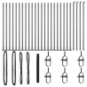 Słupek ogrodzeniowy. Szary 50 x 1,6 m (siatka 36 mm) Stal i PVC