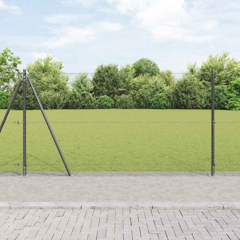Słupek ogrodzeniowy. Szary 100 x 1,2 m (siatka 13 mm)
