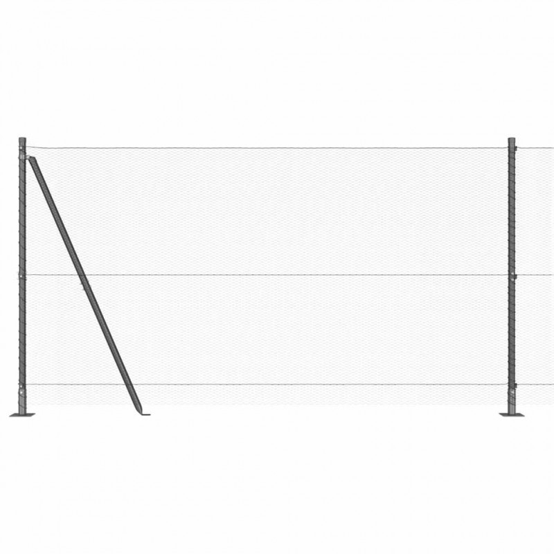 Słupek ogrodzeniowy. Szary 100 x 1,2 m (siatka 13 mm)