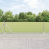 Słupek ogrodzeniowy. Srebrny 10 x 0,4 m (siatka 13 mm) Stal