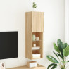 Szafka TV z LED, dąb sonoma, 30,5x30x102 cm