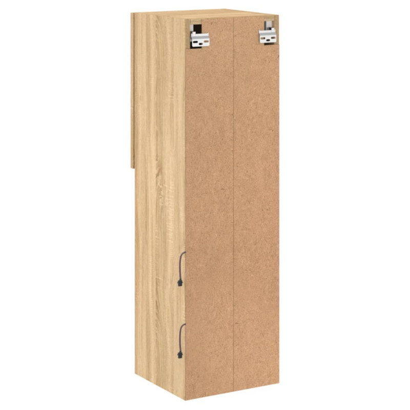 Szafka TV z LED, dąb sonoma, 30,5x30x102 cm