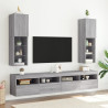 Szafka TV z LED, szary dąb sonoma, 30,5x30x102 cm